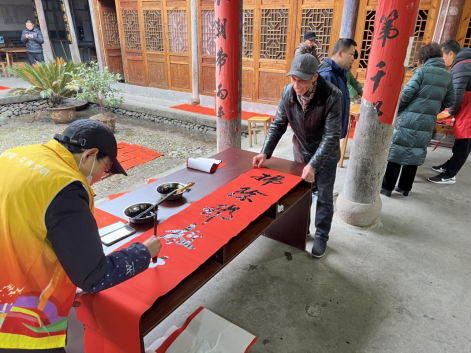 浙江缙云：积极开展“时代风尚 墨韵清风”反邪教书法文艺志愿服务下基层系列活动 (1)292.png